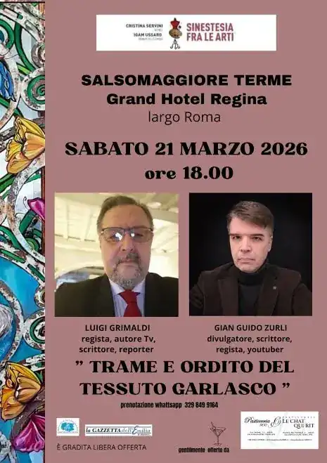 Trame e ordito del tessuto Garlasco — 21 marzo 2026